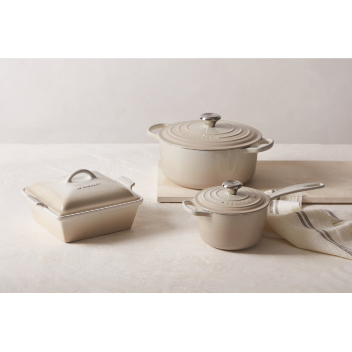 Le Creuset Heritage Stoneware 2.5 Qt. Square Casserole with Lid